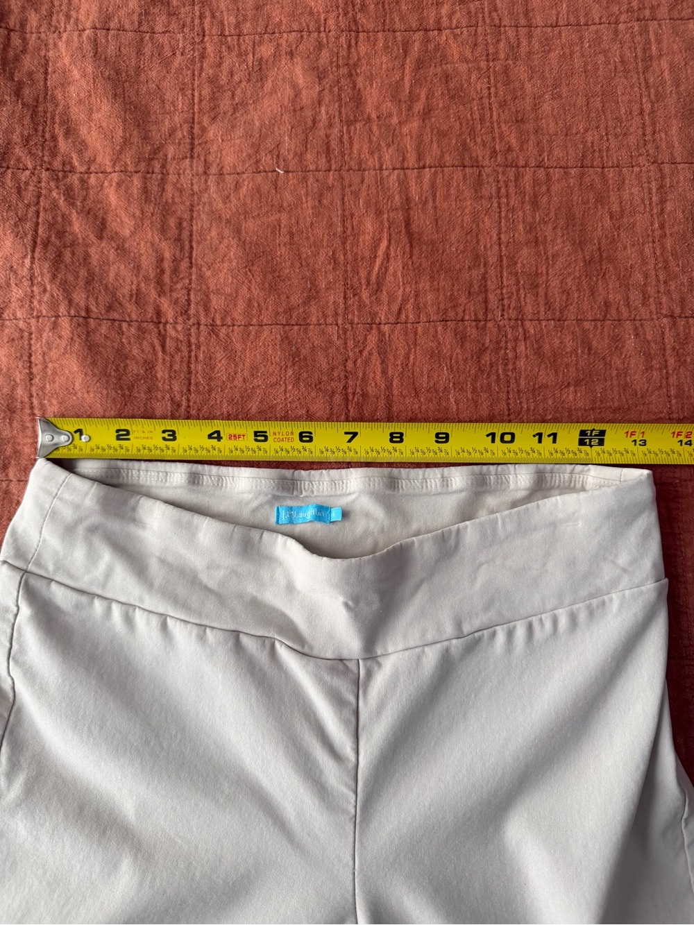 J. McLaughlin Masie Pull-On Pants 4 Stone Beige Slim Tapered Leg Elastic Waist - Picture 10 of 11